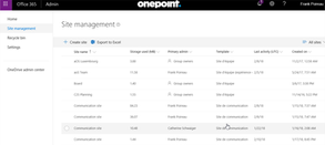 Oh la nouvelle console d'administration de SharePoint Online !