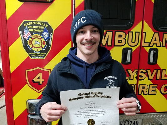 Congrats to Jordan, our new EMT