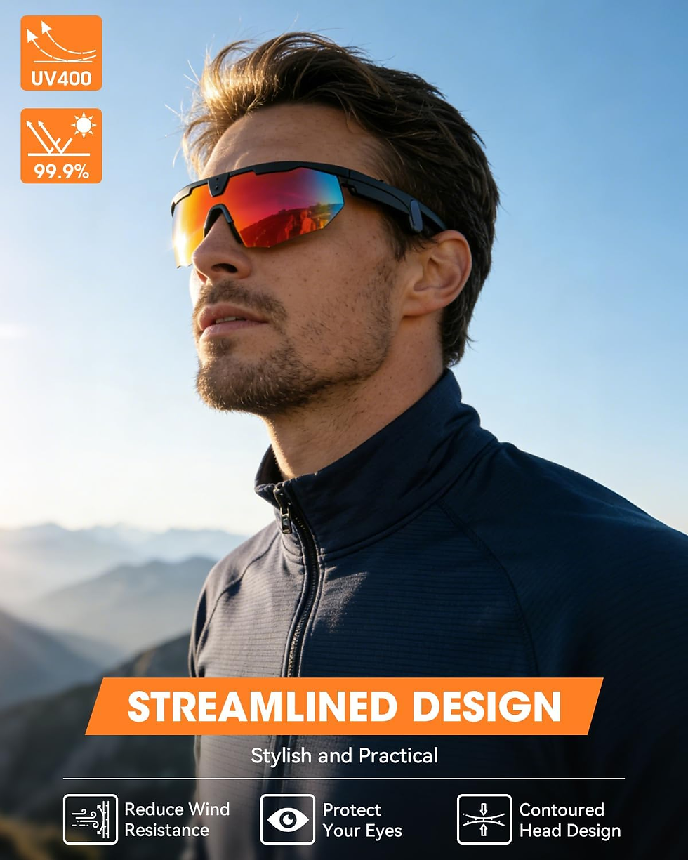 Thumbnail: New Sport AI Photo Glasses 8MP HD Camera 6-Axis Gyroscope Stabilization WIFI Syn