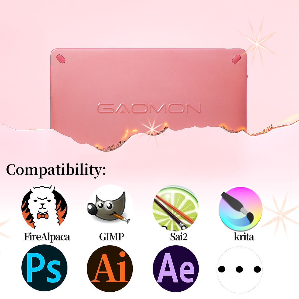 Thumbnail: GAOMON PD1220 11.6" Graphics Tablet with Display – Battery-Free Stylus, Compat