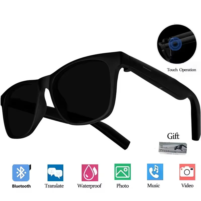 Thumbnail: AI Smart Glasses 8K Remote Control Touch Photo Camera Recording Translator Voice