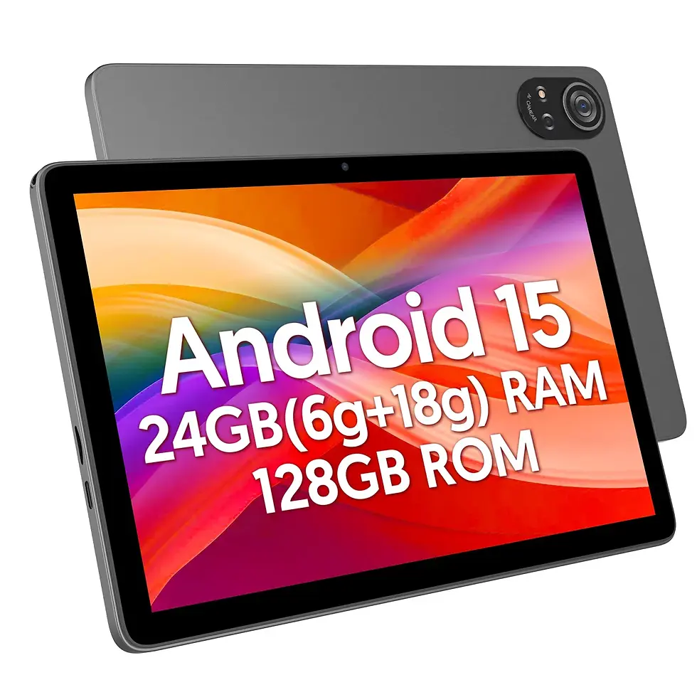 Thumbnail: BAKEN 10-inch Android 15 tablet, A333 penta-core processor, 24GB (6GB + 18GB exp