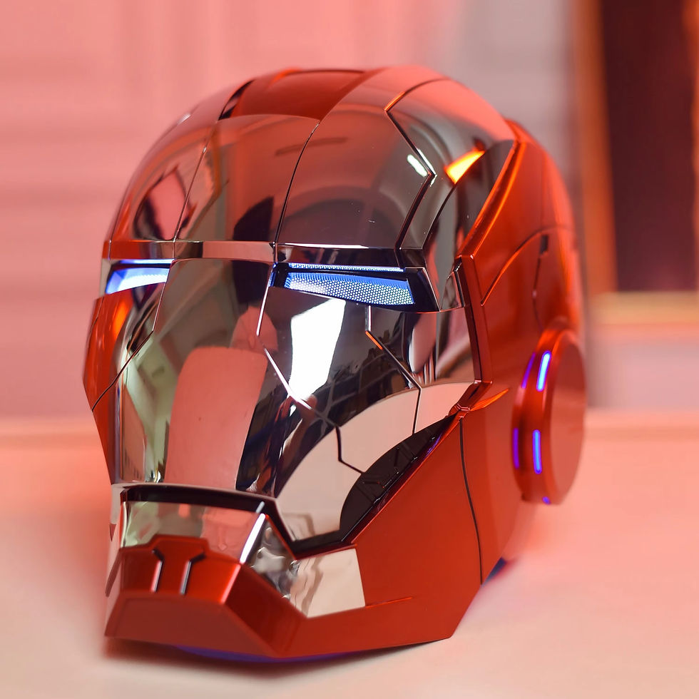 Thumbnail: Marvel AutoKing Iron Man Mk5 Cosplay Helmet 1:1 Scale Wearable Model Toy With Vo