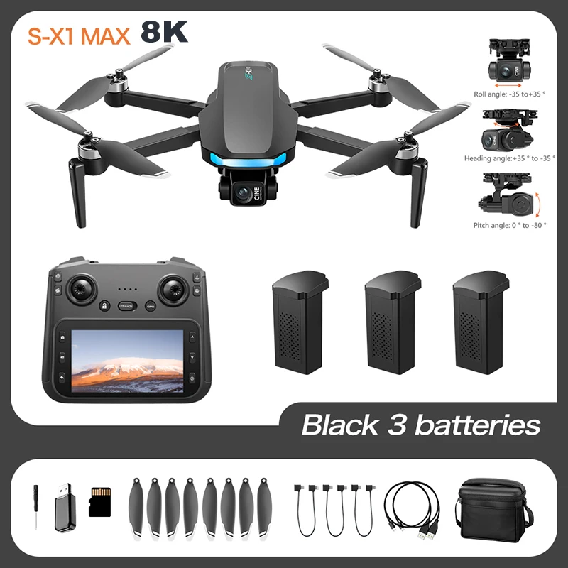 Thumbnail: Xiaomi Mijia Drone With screen RC 8K Professional HD Aerial Photography GPS Lase