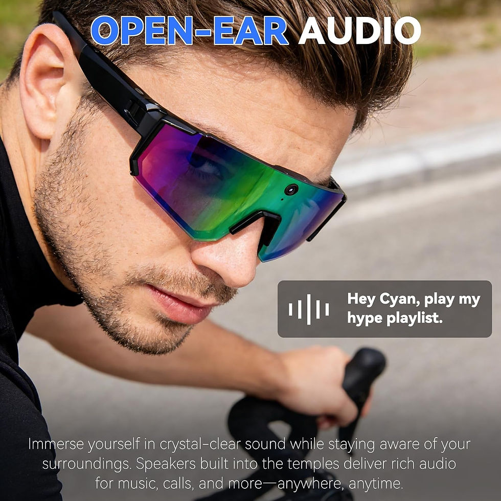Thumbnail: New AI smart shooting&recording glasses with 800W camera, HD anti-shake bicycle 