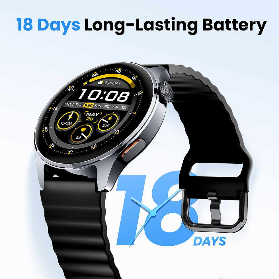 Thumbnail: HAYLOU Watch 4S GPS Smartwatch 1.43” HD AMOLED Display 5 Satellite GPS Positio