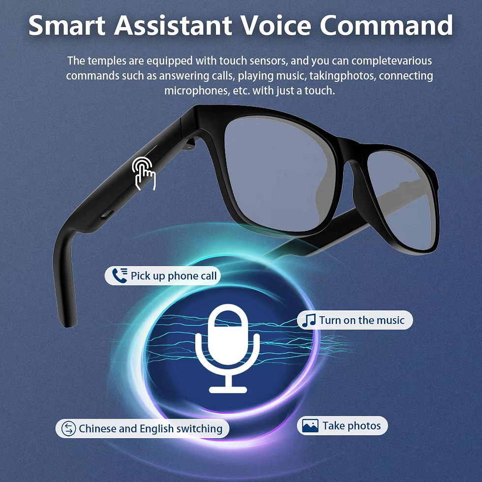 Thumbnail: AI Smart Glasses 8K Remote Control Touch Photo Camera Recording Translator Voice