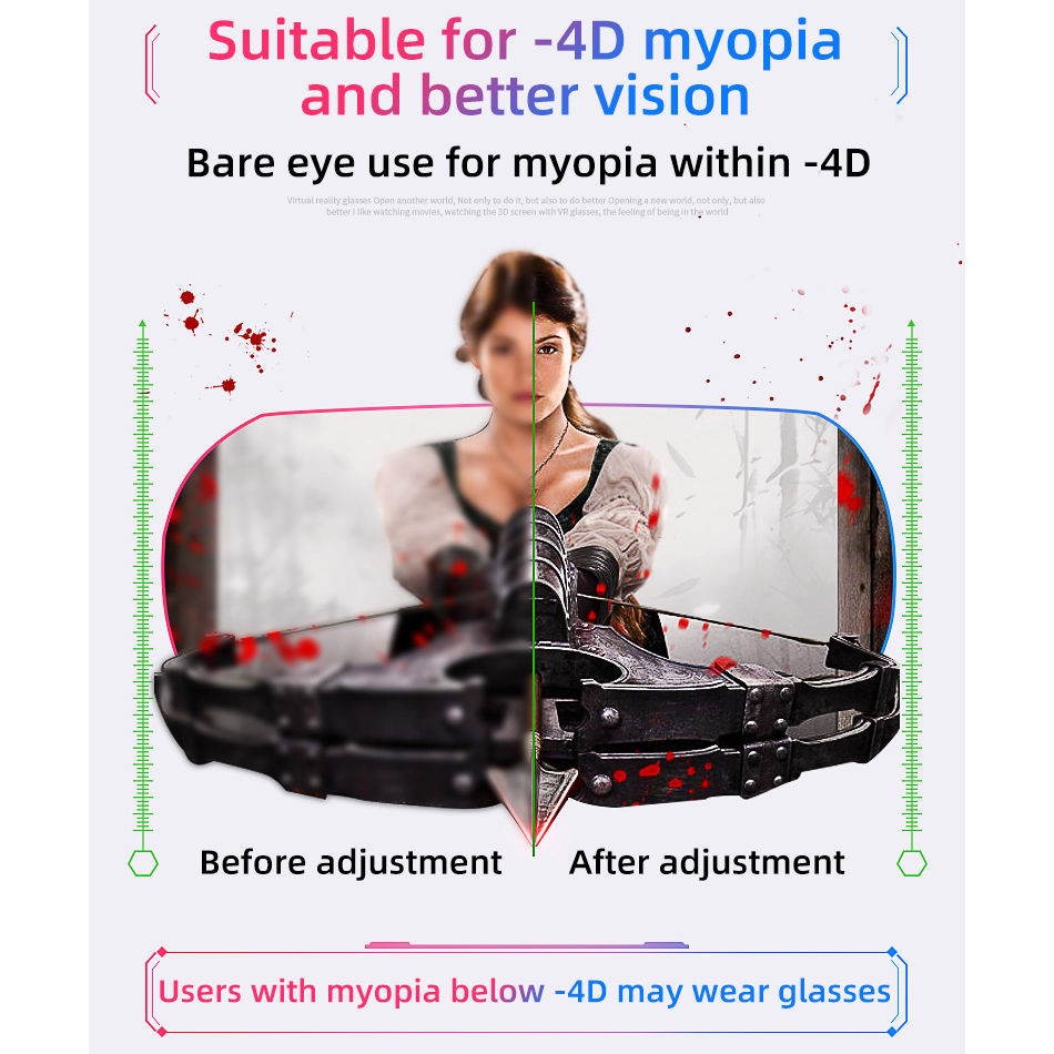 Thumbnail: VR Glasses 3D Virtual Reality Headset Helmet For Phone Lenses Goggles Devices Vi