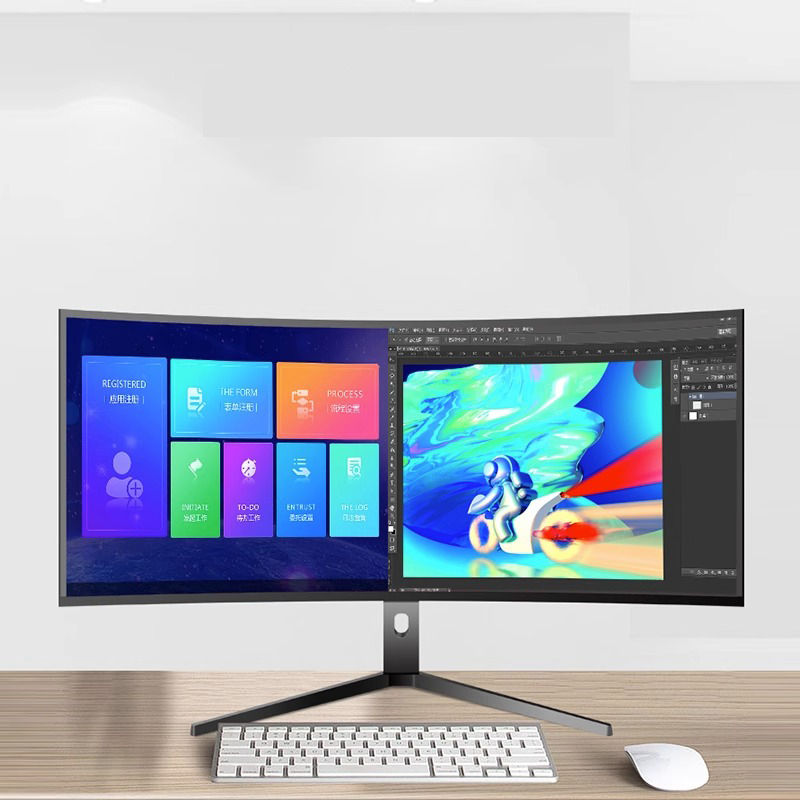 Thumbnail: 40-Inch Curved 75HZ Computer Monitor 5K Resolution HDR IPS Panel High LED LCD Ty