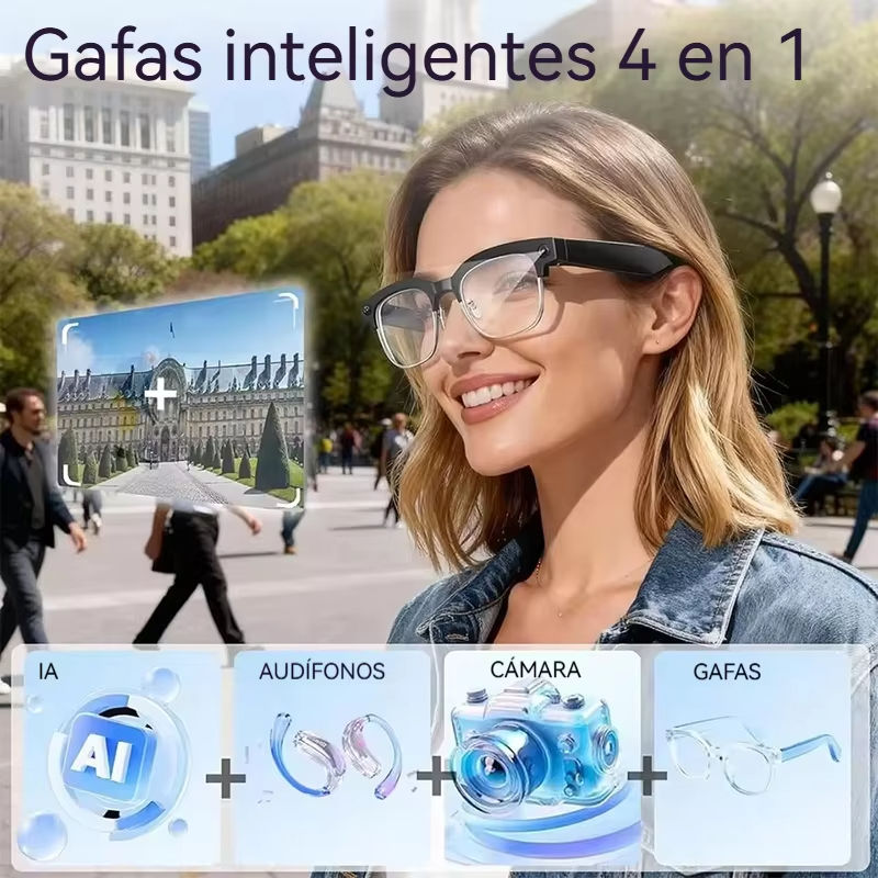 Thumbnail: 2026 New 4K HD Camera Business 800W AI Smart Glasses ELS Anti Shake 1080P Video 