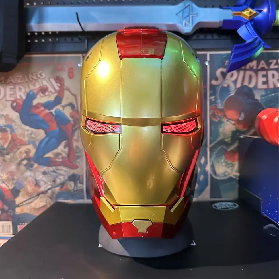Thumbnail: Iron Man Helmet MK5 Jarvis Wearable Electric Opening and Closing Helmet with Tra