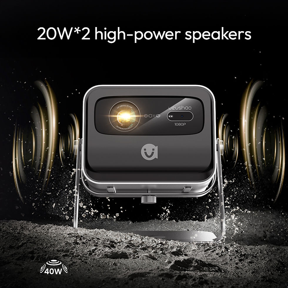 Thumbnail: VEVSHAO V80 4K Projector Full HD1080P 2200 Anis Lumens Android 11.0 WiFi 6 Video