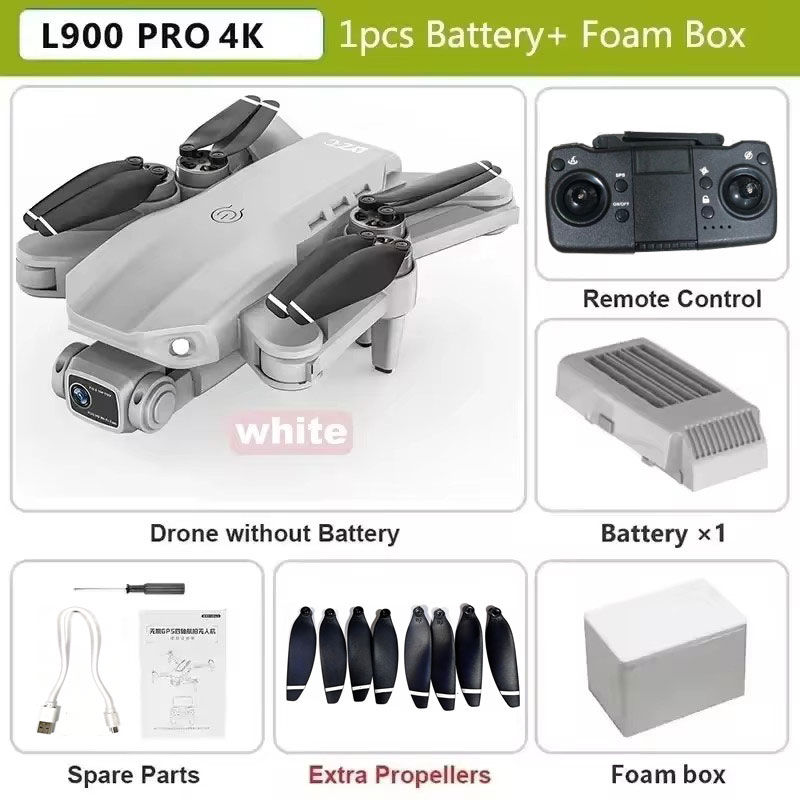 Thumbnail: L900 Pro SE MAX GPS Drone 4K Professional Dual HD Camera 5G WIFI 360° Obstacle 