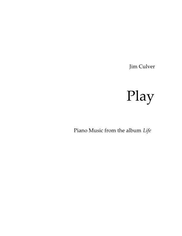 2 PLAY Piano Music from the album LIFE