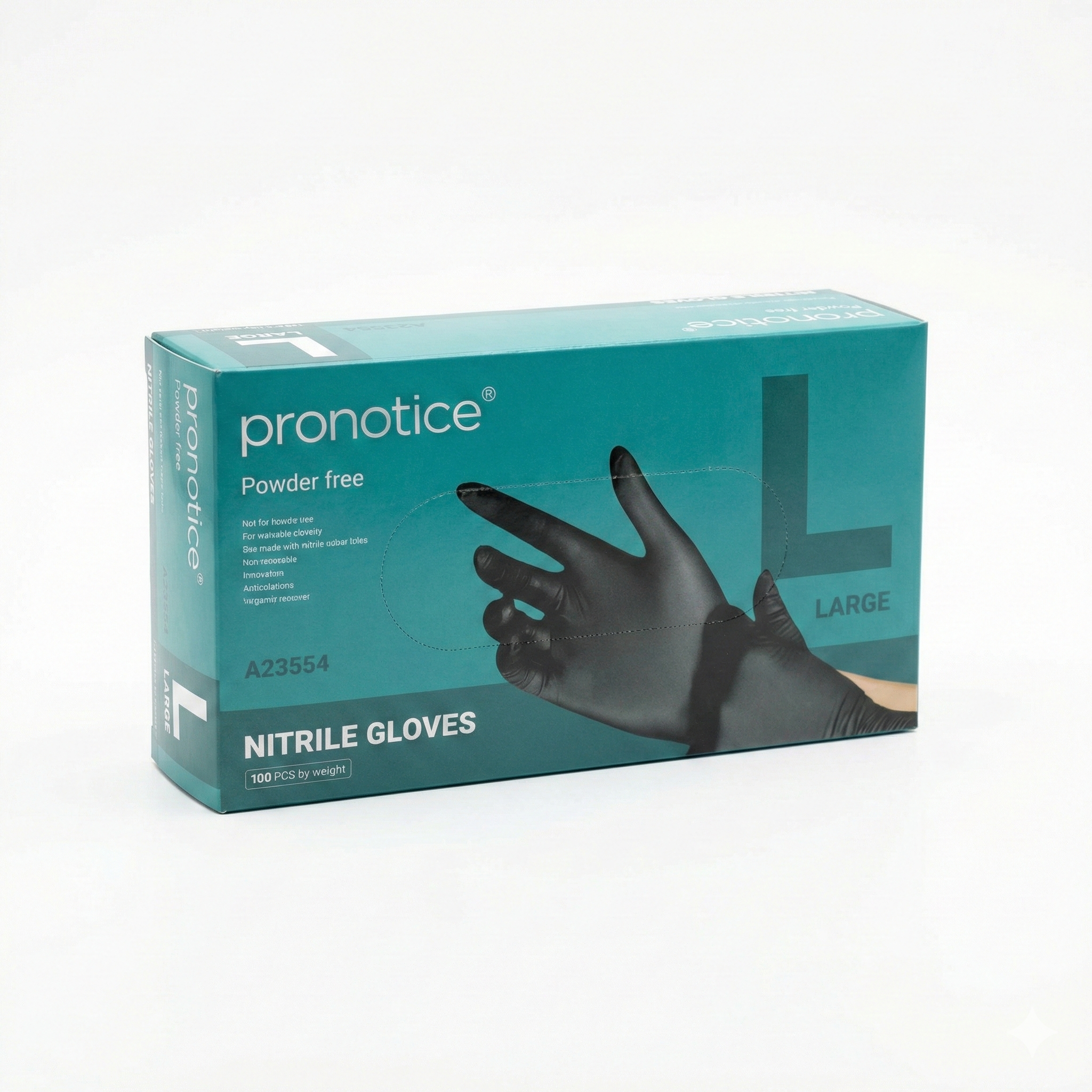 Pronotice Black Nitrile Gloves - Heavy-Duty Industrial Grip