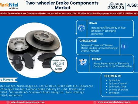 Two-wheeler Brake Components Market Analysis 2025–2030: Size, Share & Future Outlook