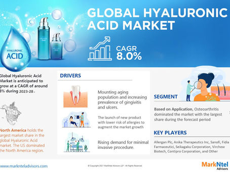 Hyaluronic Acid Market Share, Size, Growth and Industry Trends, Report 2023-2028