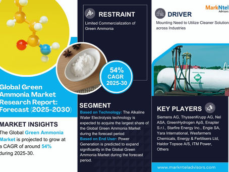 Green Ammonia Market Overview 2025–2030: Share, Size & Future Trends
