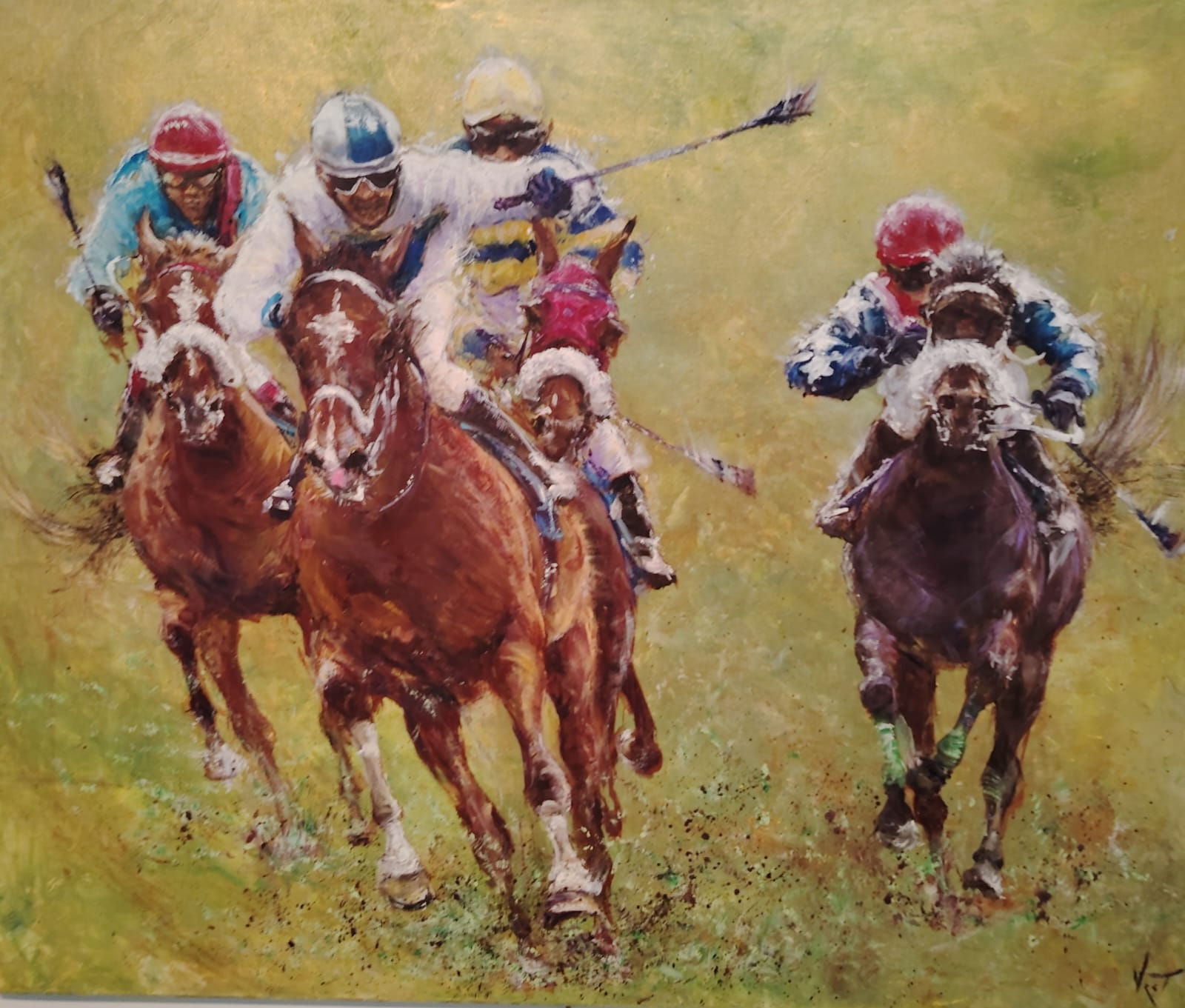 Chevaux en course