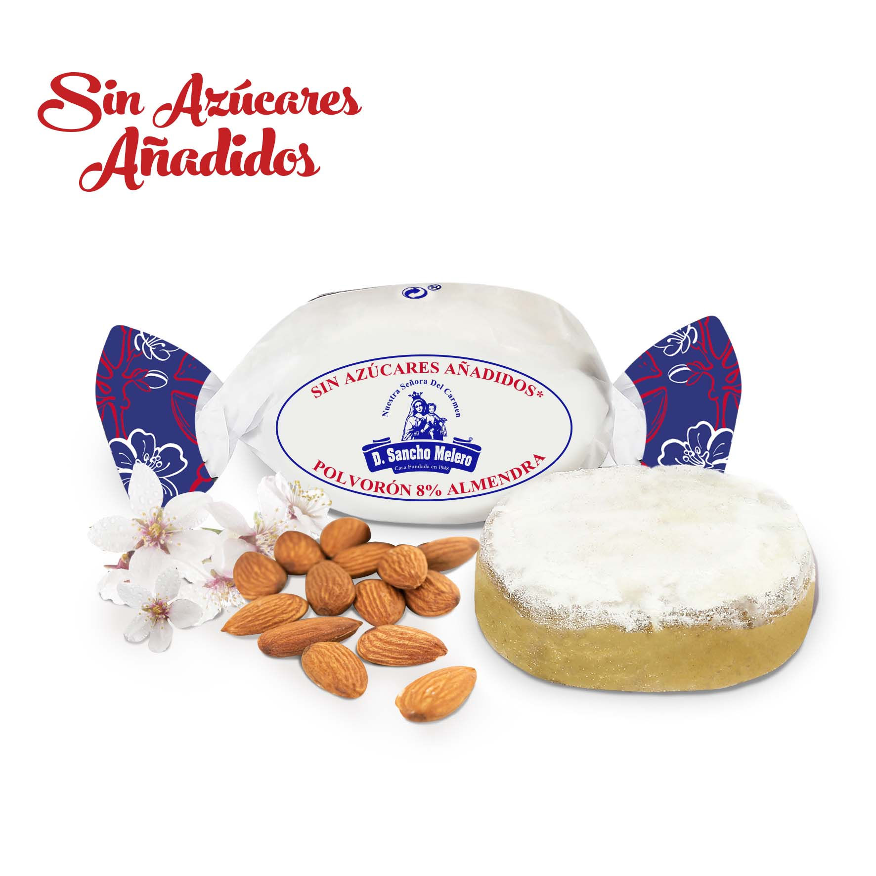 POLVORÓN 8% ALMENDRA SIN AZÚCARES AÑADIDOS