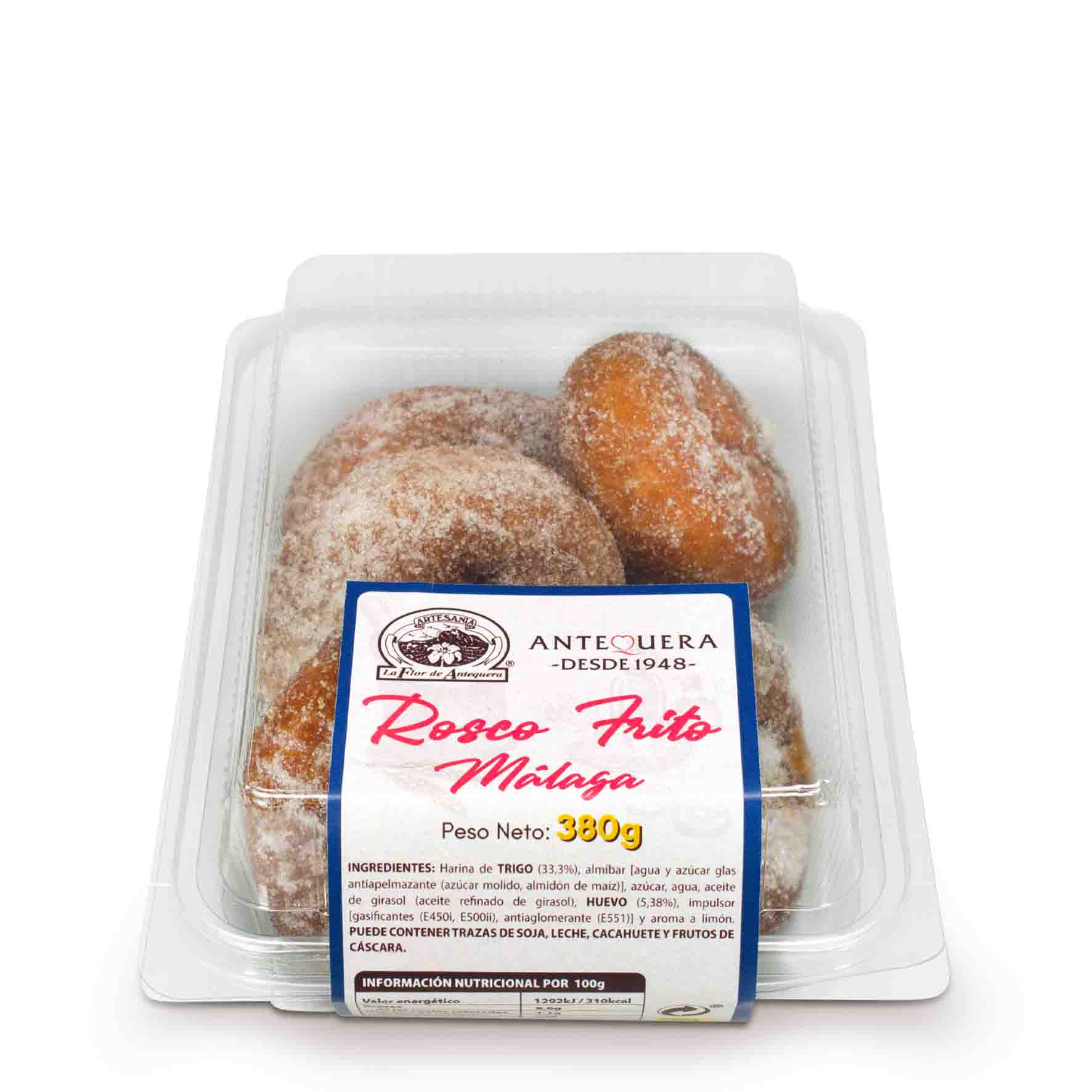 Rosco Frito Málaga 380 g en caja de 12 unids.