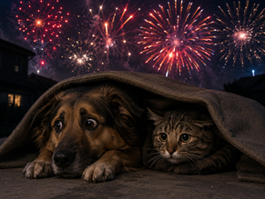 El peligro oculto de los fuegos artificiales del 4 de julio para las mascotas