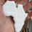 Thumbnail: Orn10 - Africa Ornament w Elephant Imprint -White Bisque