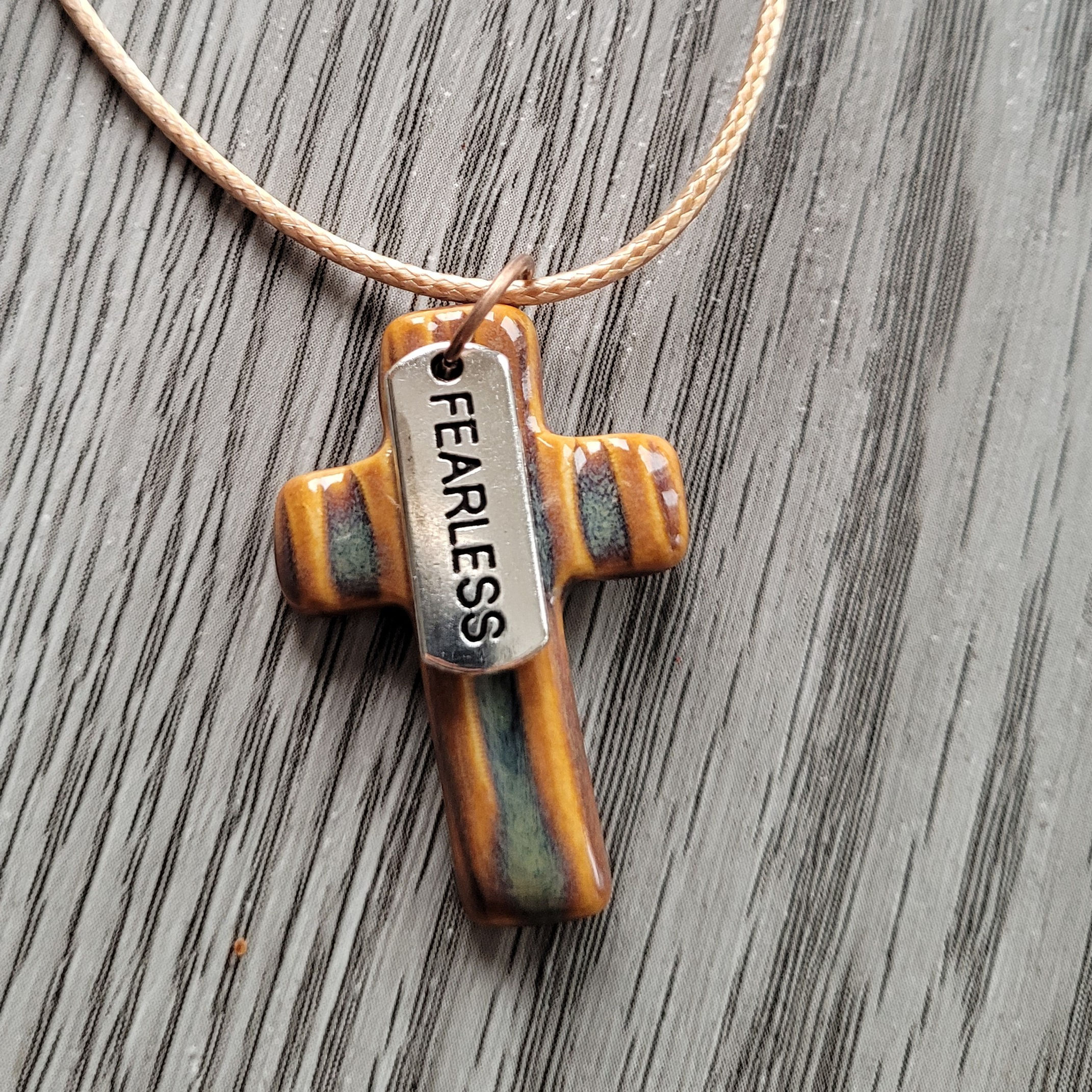 CJ02 Brown Cross Fearless Light Copper Cord