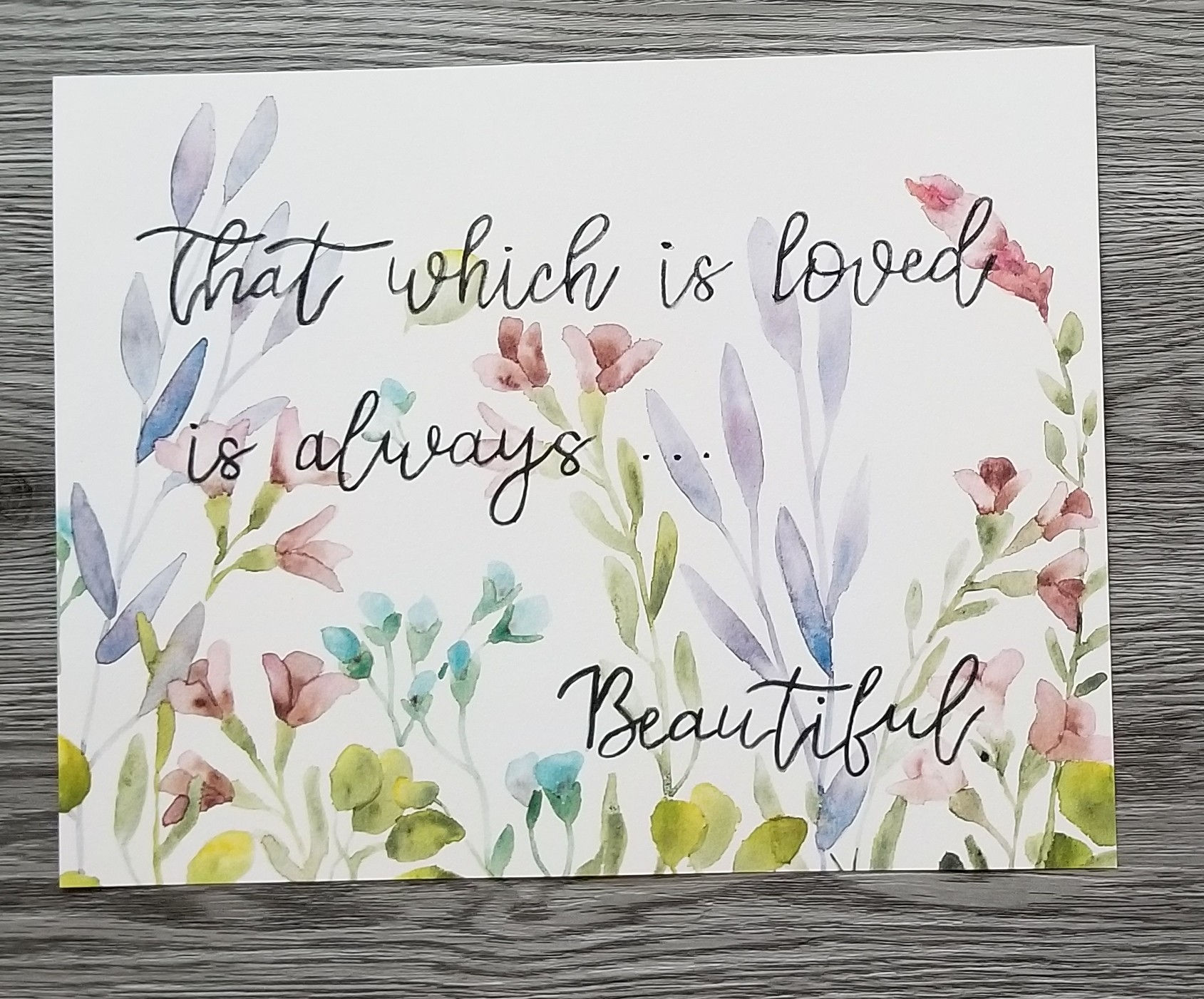 #PP01 - Printer Poster - That Which Is Loved