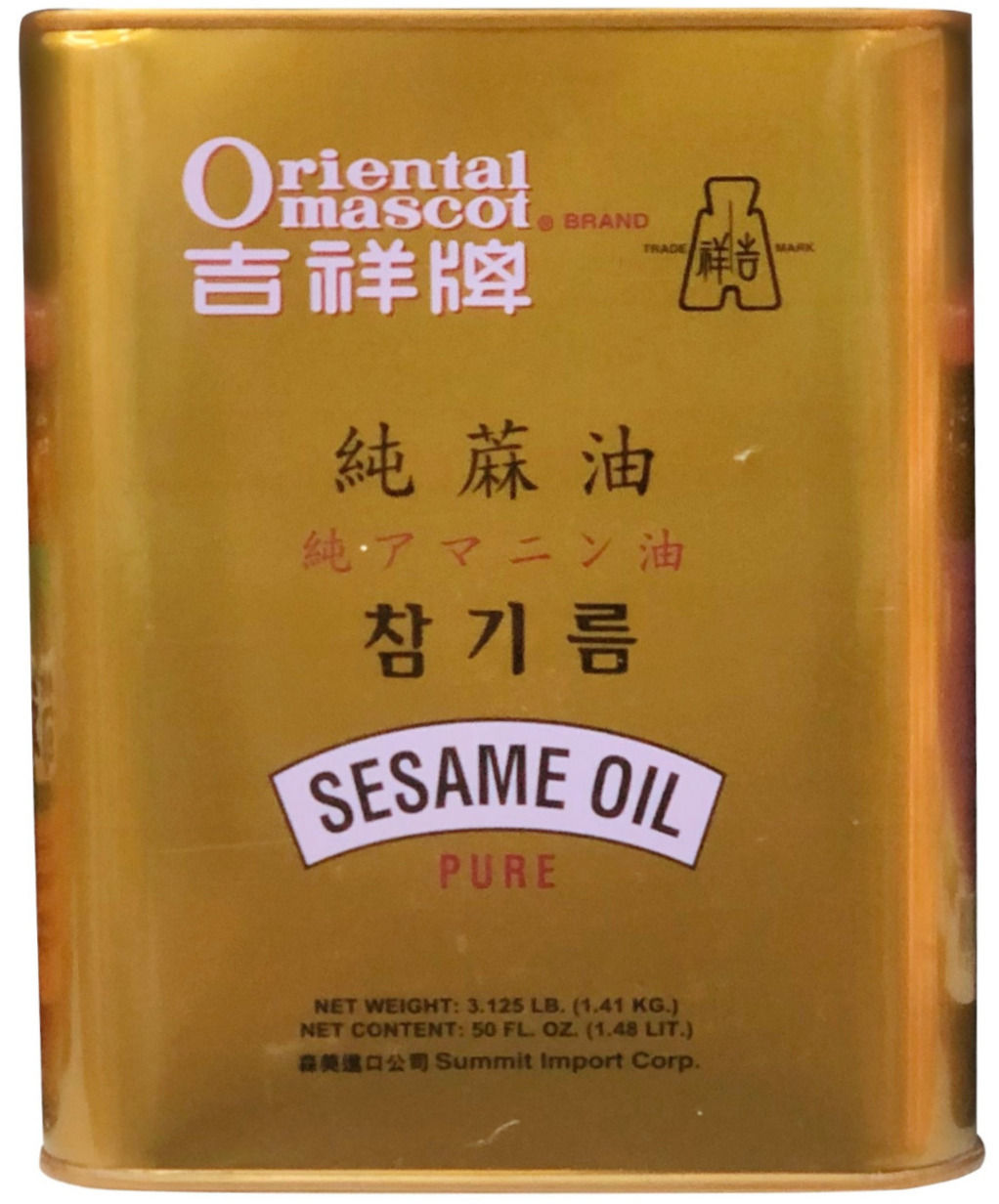 吉祥牌純麻油 Oriental Mascot Pure Sesame Oil 50 fl. oz. #12171