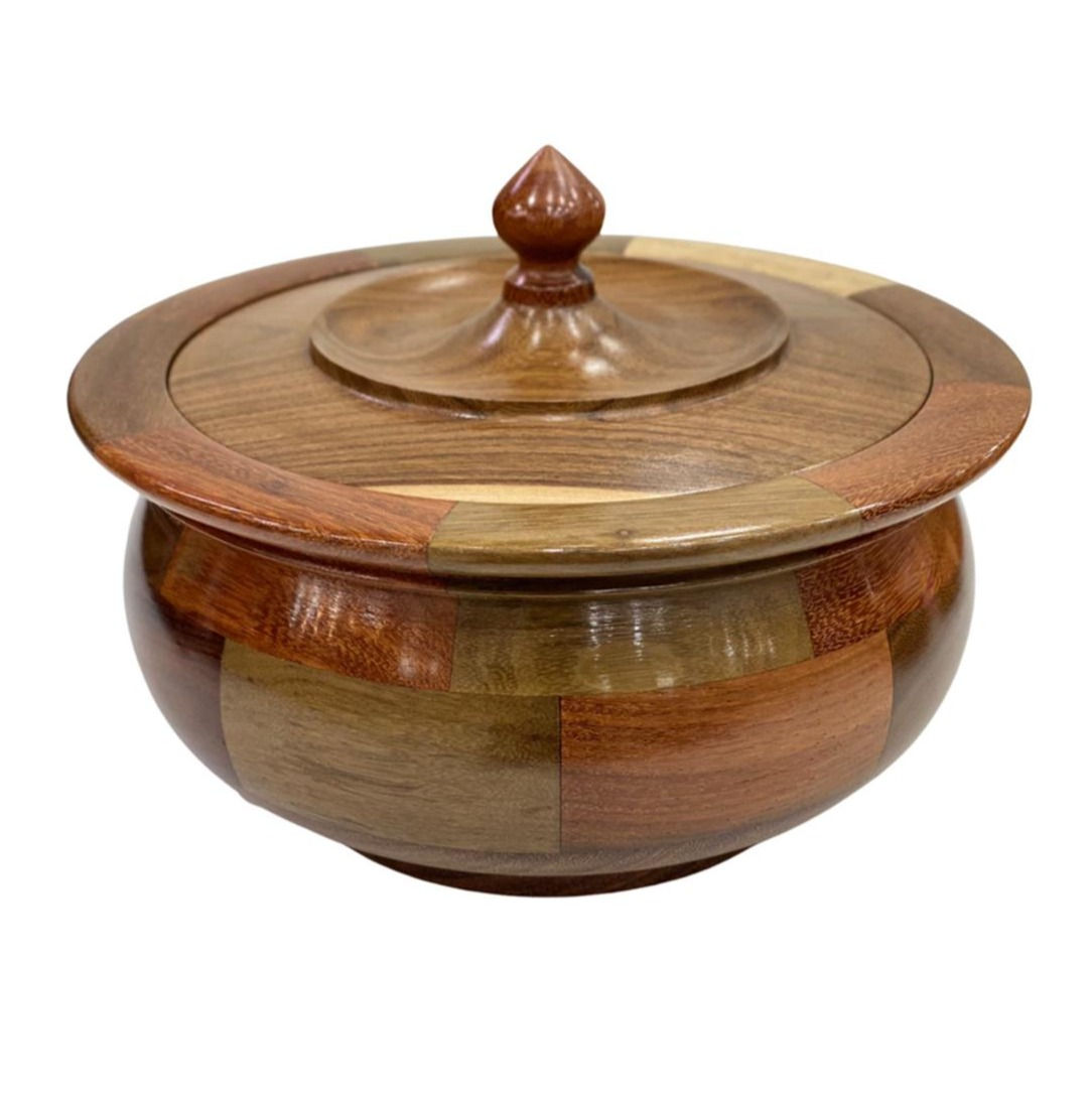 Wooden Bowl w/ Lid XLarge #24971