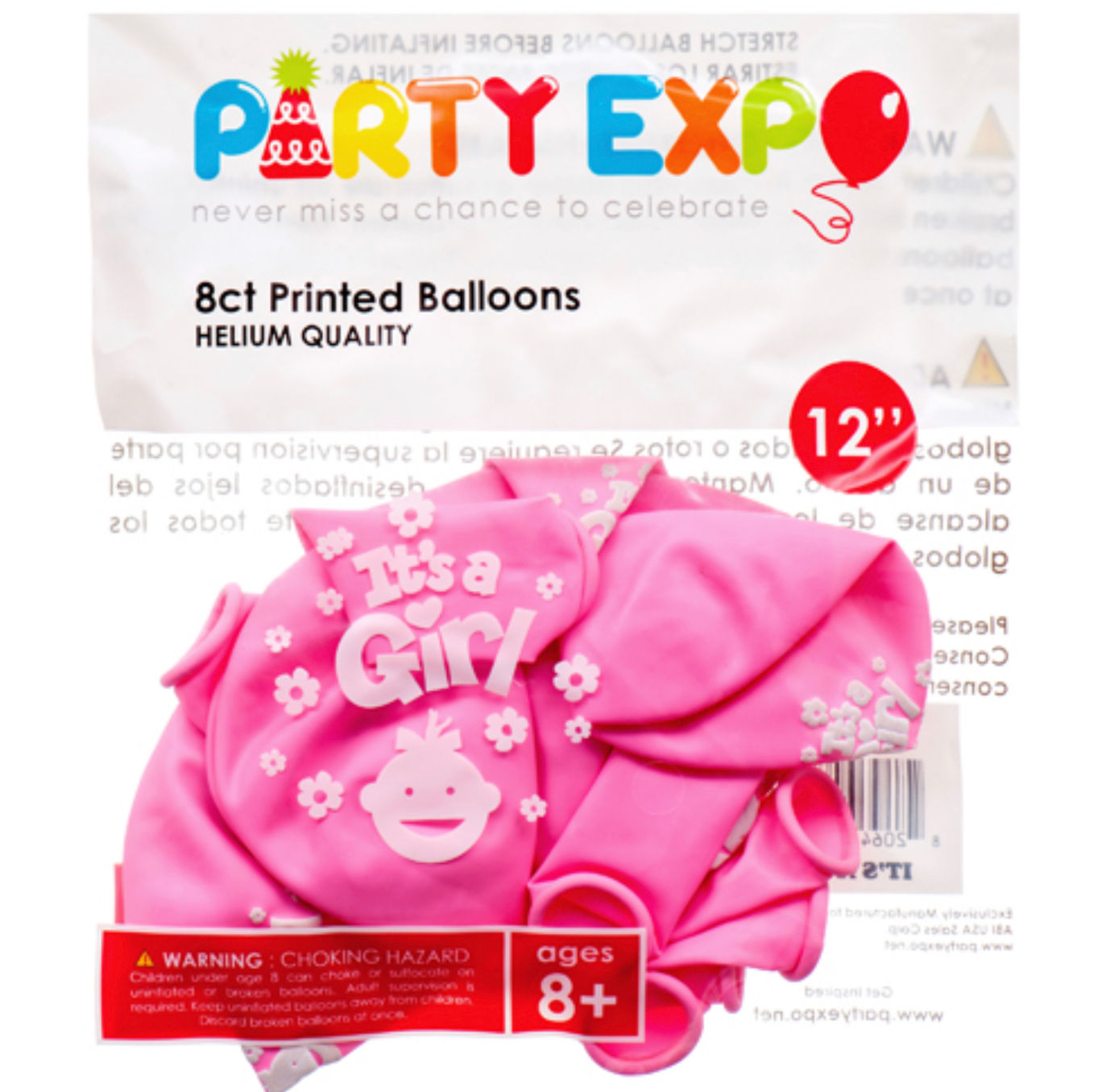 Party Expo It's Girl Balloon #10374