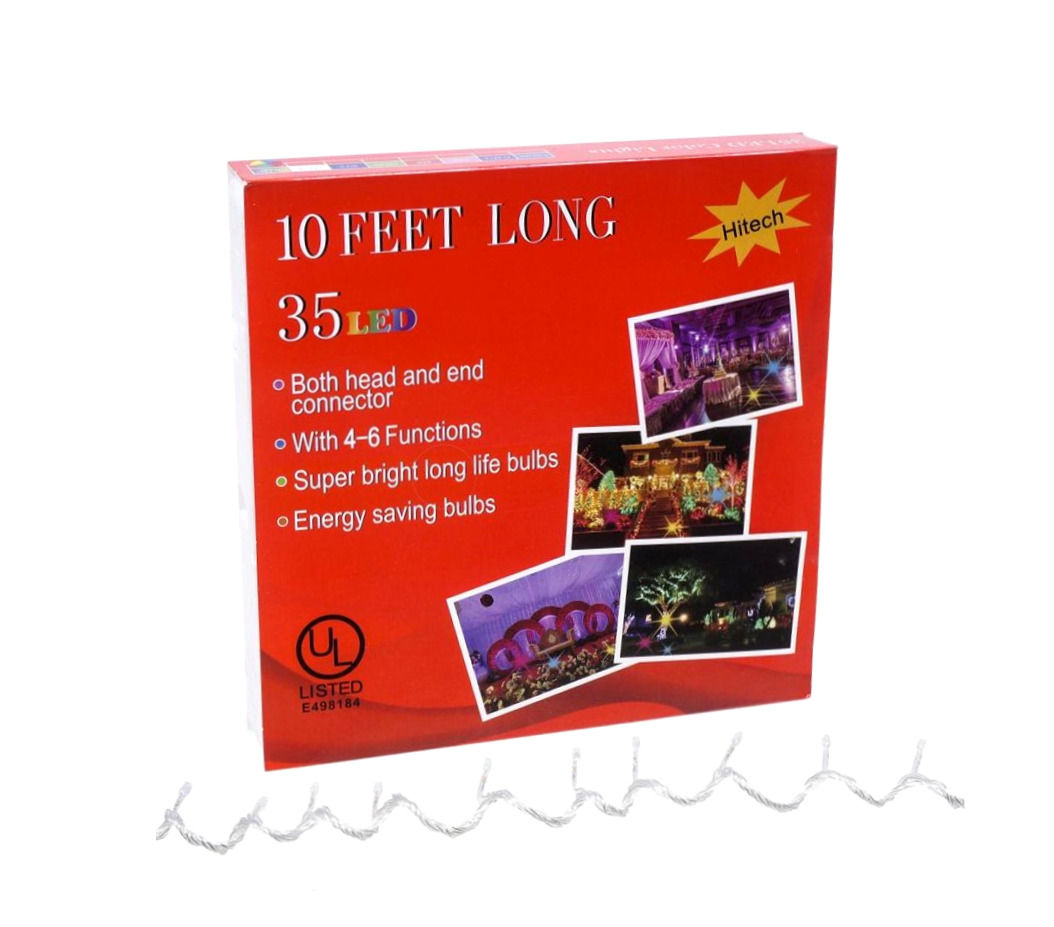 Christmas Lights- 10ft LED Multi-color #33884