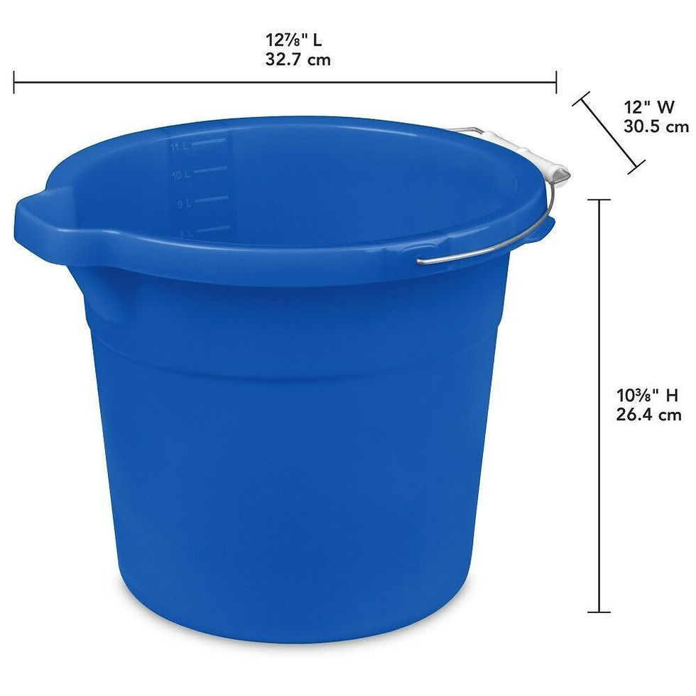 Sterilite 1123 Pail Blue 12 Qt / 11.4 L #15560