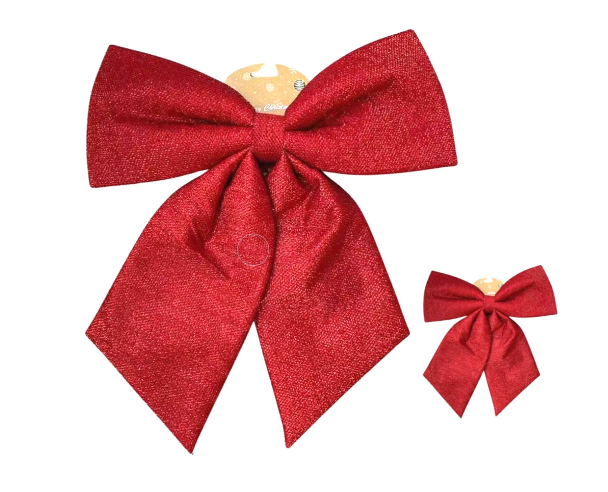 Christmas Jumbo Metallic Bow 18" #27396