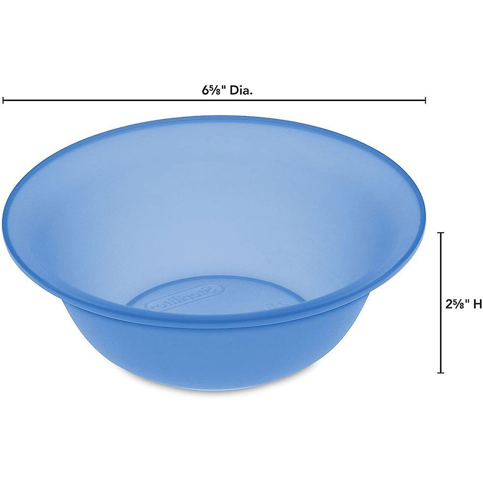 Sterilite 0723 3pc Bowls Wht 20 Oz / 591 ml #19741