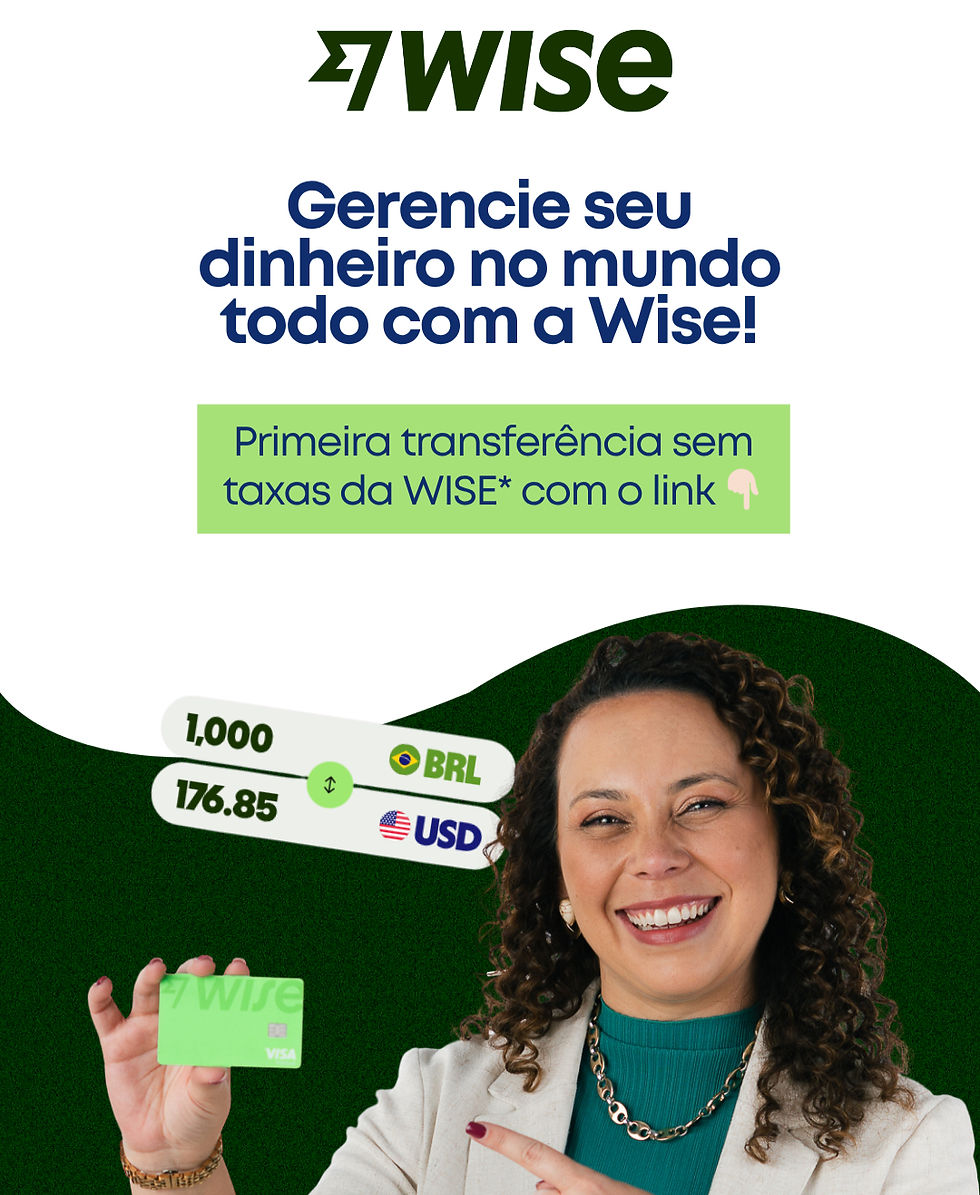 Wise - Abra sua conta com a primeira transferência sem taxas