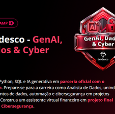Bradesco e DIO oferecem 10 mil bolsas gratuitas em bootcamp de Dados, Cibersegurança e IA Generativa