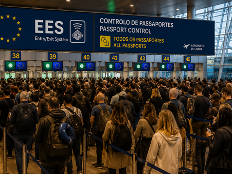 Portugal pode suspender controle biométrico nos aeroportos em caso de grandes filas