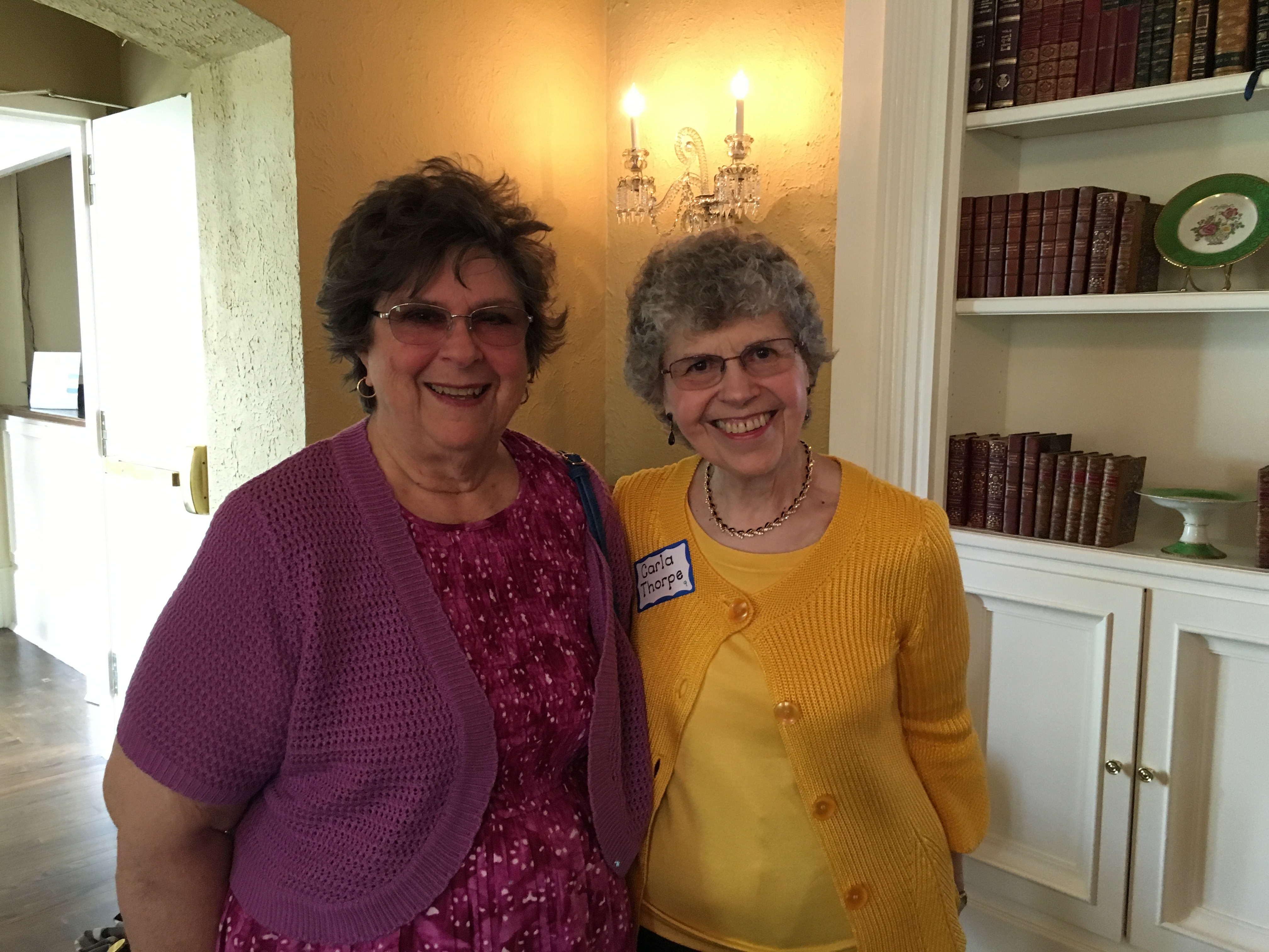 Elizabeth D., and Carla T., May Luncheon 2018