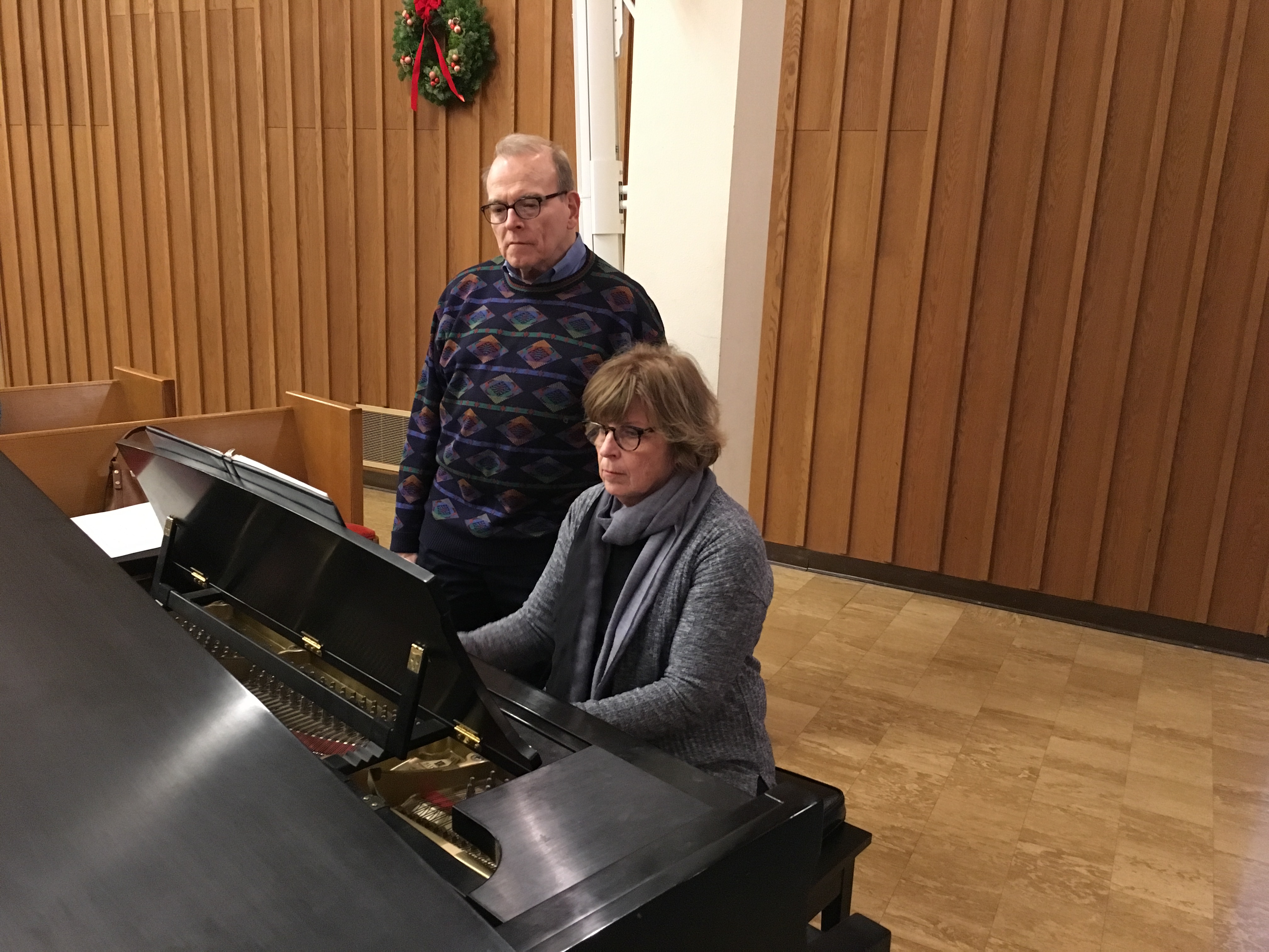 Joan Bentley Hoffman with Mike Surratt, Dec. 13, 2017