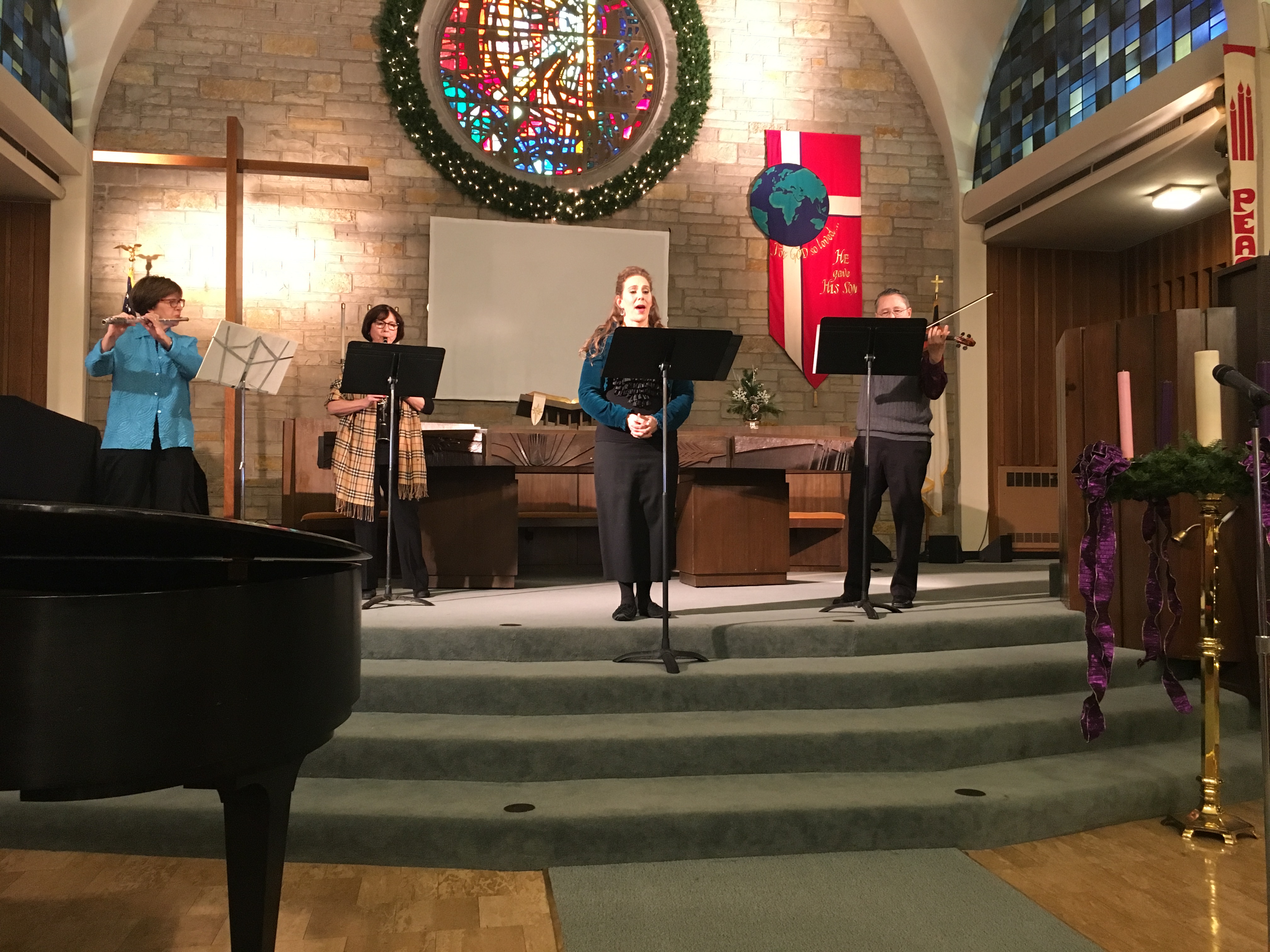Karin Ursin, Roseanne Rosenthal, Celeste Martino, Robert Hariman, Dec. 13, 2017