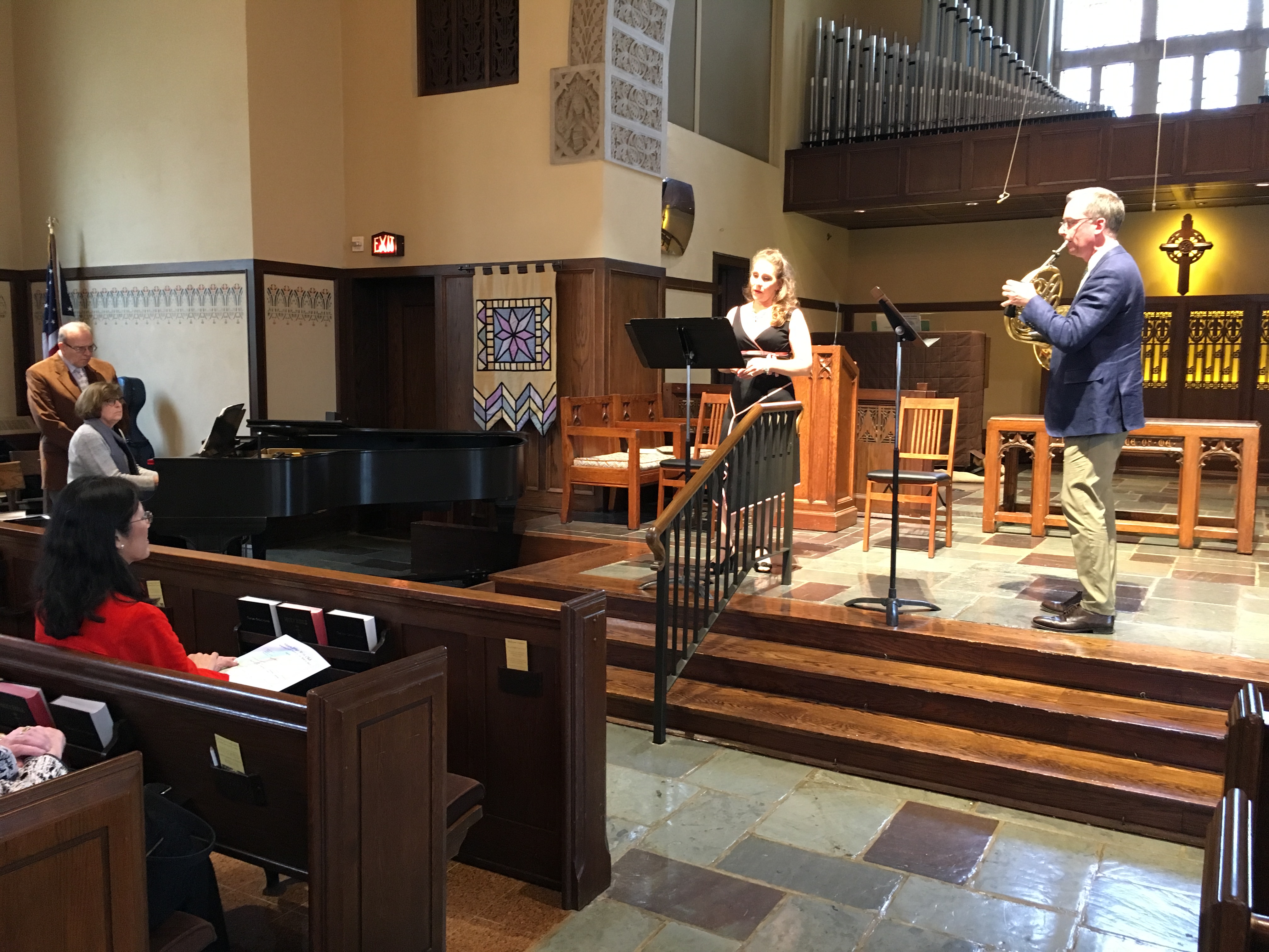Joan Bentley Hoffman, Celeste Martino, Paul Seeley, April 2017 IMG_1534