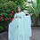 Thumbnail: Buy Fashionable Sky Blue Party Wear Gown