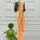 Thumbnail: Buy Latest Peach Color Cotton Thread All Over Work Saree