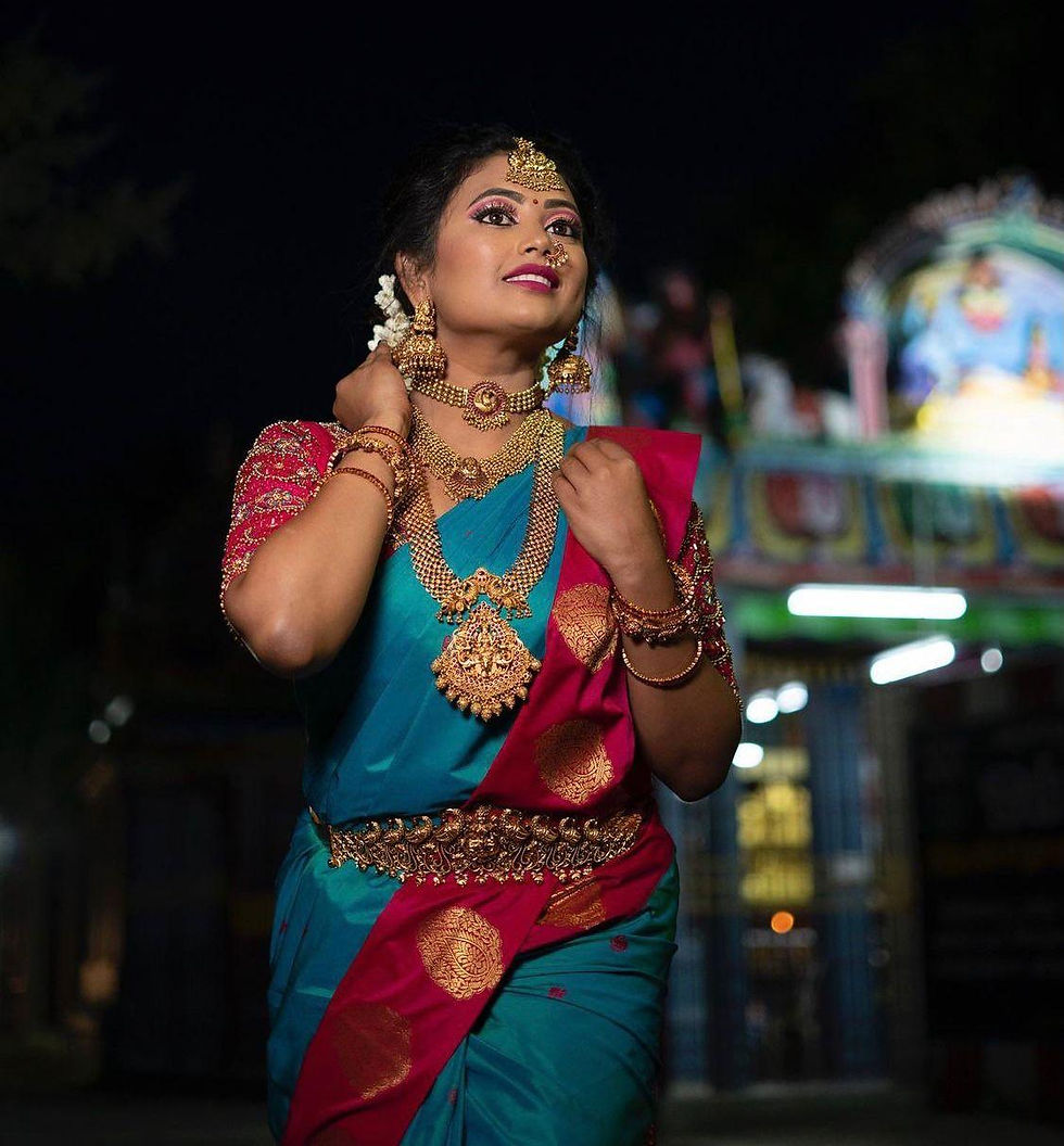 Multi colour banarasi silk saree for Wedding