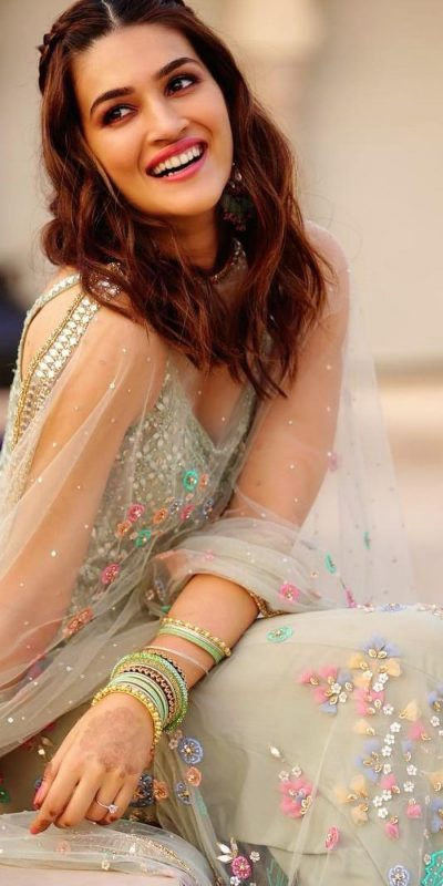 Buy Grand look With Kriti Sanon Off White Color Party Wear Sharara Suit