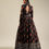 Thumbnail: Classic Buy Black Colored Georgette Floral Party Wear Gown With Dupatta