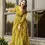 Thumbnail: Party Wear Yellow Color Georgette Digital Printed Gown