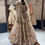 Thumbnail: Wedding Wear Cream Color Silk Flower Work lehenga choli